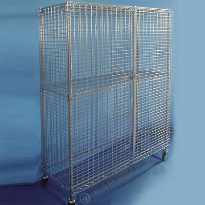 防静电镀铬围网推车